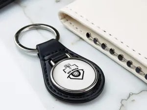 Keychain Leather Minimal Style Touch